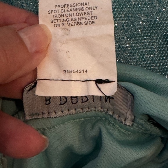 B Darlin Aqua Glitter Formal Gown | Holiday Party • Prom Winter Wedding Size 1/2 - Picture 12 of 12